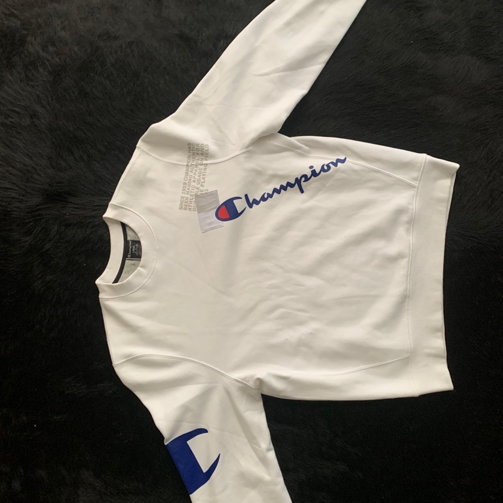 Large champions crew neck